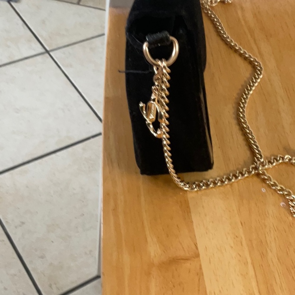 Jimmy Choo Black Crossbody Bag with Gold Chain - Picture 7 of 8